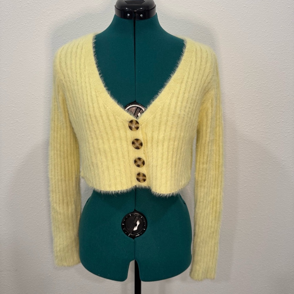 Urban Outfitters Soft Yellow Cardigan